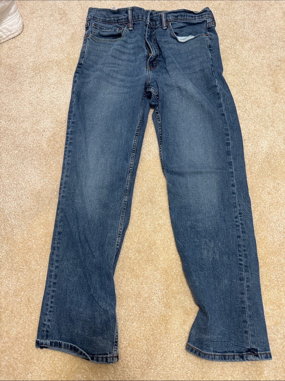 Levi's 514 Men's Dark Blue below waist straight Jeans 34x30